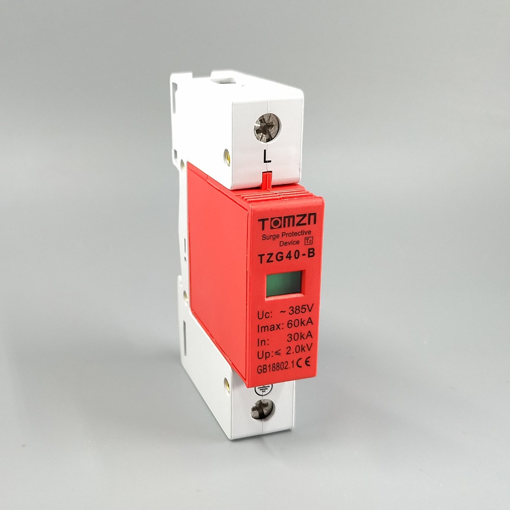 AC SPD 1P 30KA〜60KA B〜385V房屋電湧保護器保護劑保護性低壓避雷器設備