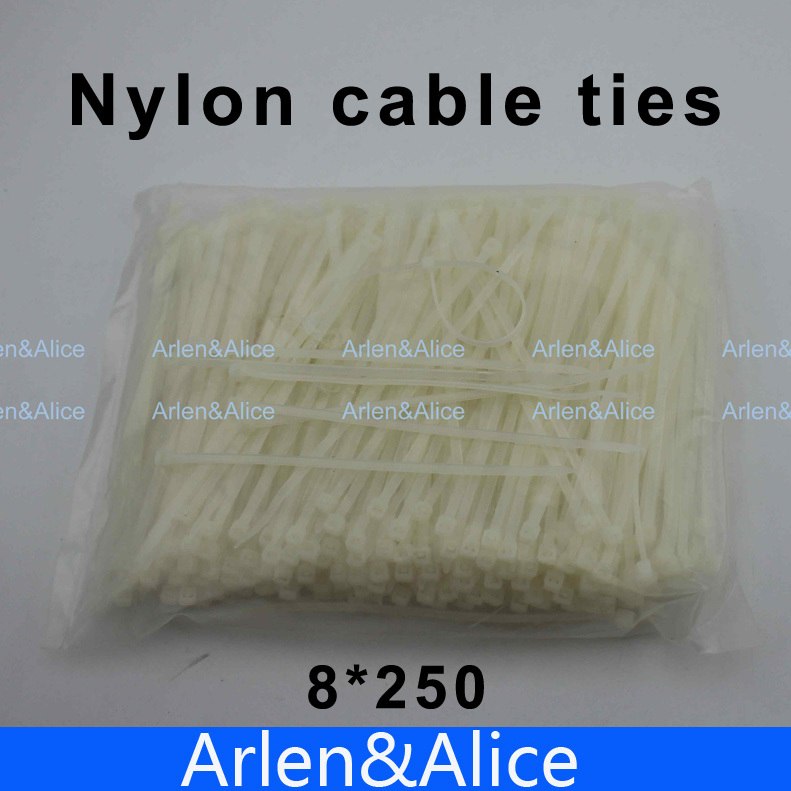 100pcs 8mm*250mm尼龍電纜紮帶
