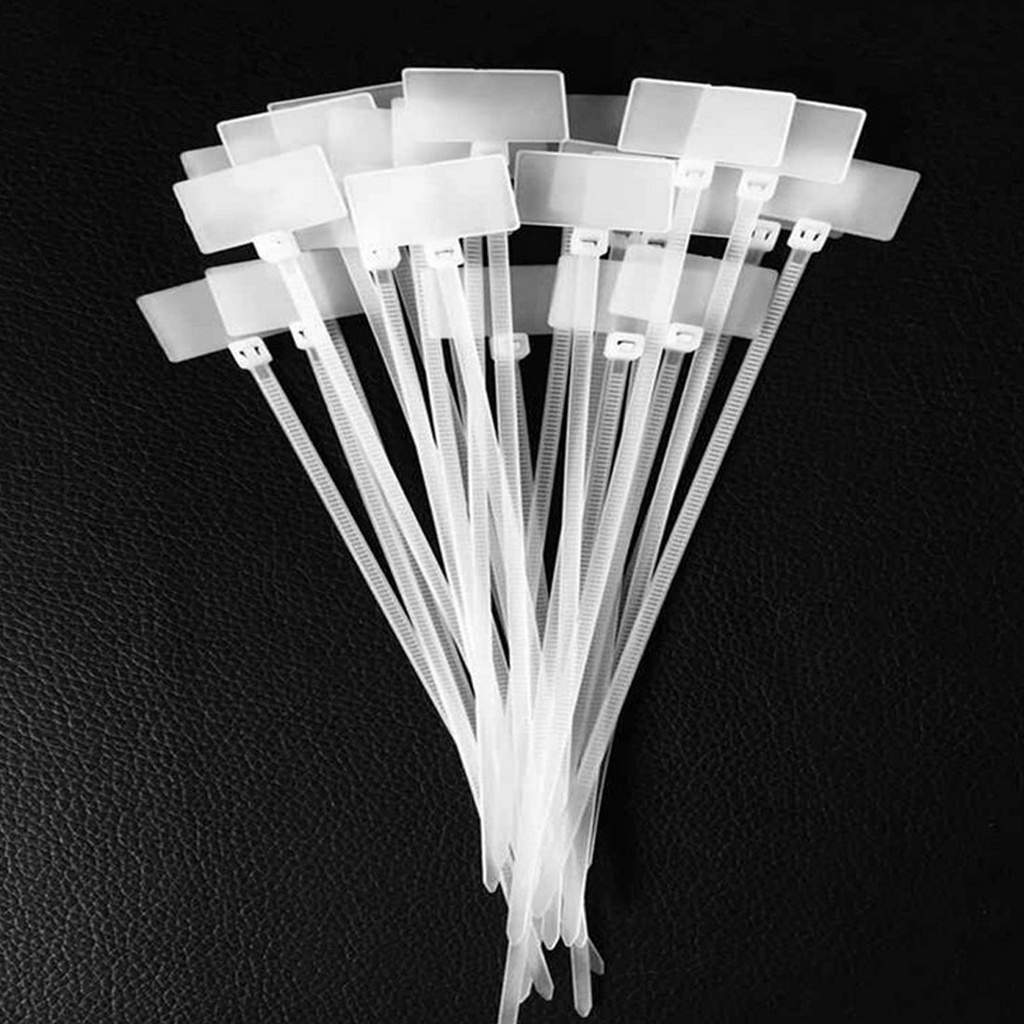 熱100pcs郵政編碼寫線電源電纜標籤標籤標籤標籤尼龍自鎖標籤領帶網絡電纜