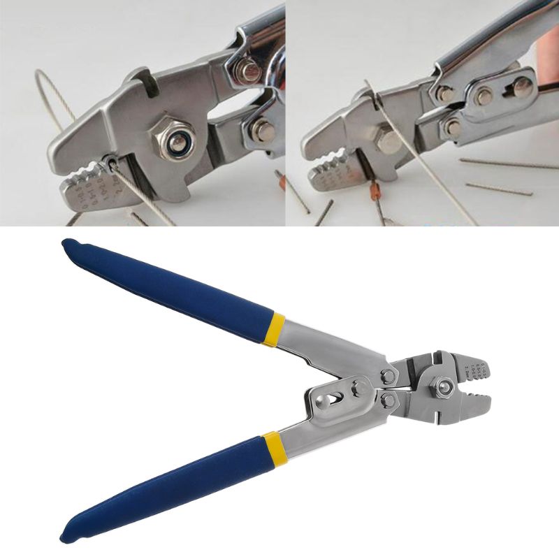WXS-255鉗子繩繩索用於壓接釣魚線電纜工具夾壓接機手工工具260mm