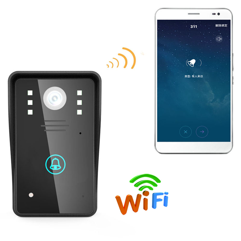 MountainoNe HD 720P無線WiFi視頻門電話門鈴對講系統夜視防水